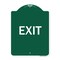 Signmission Designer Series Sign-Exit 1, Green & White Aluminum Architectural Sign, 18" H, 24" L, GW-1824-24042 A-DES-GW-1824-24042 - alternate 1